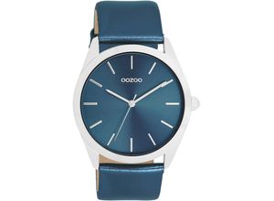 8719929036770 - Quarzuhr OOZOO Armbanduhren blau (metallicblau) Herren Uhren Armbanduhr für Damen & Herren unisex analog