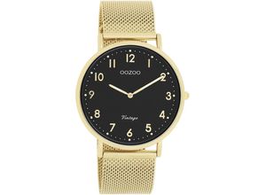 8719929037074 - Quarzuhr OOZOO Armbanduhren goldfarben (goldfarben schwarz) Damen Quarzuhren Armbanduhr Damenuhr analog