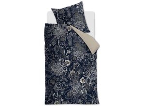 8719931687359 - Bettwäsche RIVIÈRA MAISON Floral Paisley Gr B L 135 cm x 200 cm (1 St) B L 80 cm x 80 cm (1 St) Renforcé blau (dunkelblau) Renforcé-Bettwäsche