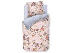 8719931759872 - Bettwäsche PIP STUDIO Cece Fiore Gr B L 155 cm x 220 cm (1 St) B L 80 cm x 80 cm (1 St) Perkal weiß Perkal-Bettwäsche