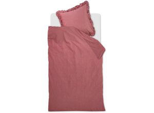 8719931793678 - Bettwäsche AT HOME BY BEDDINGHOUSE Flamboyant Gr B L 155 cm x 220 cm (1 St) B L 80 cm x 80 cm (1 St) Renforcé rosa (dunkelrosa) Renforcé-Bettwäsche