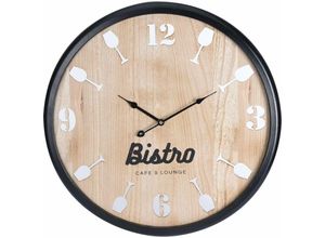 8719987098222 - Home Styling - Wanduhr bistro 60 cm Holz