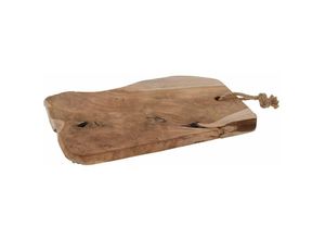 8719987161780 - Home Styling - Deko-Tablett aus Teakholz Schilfplatte Kerzenplatte Collection