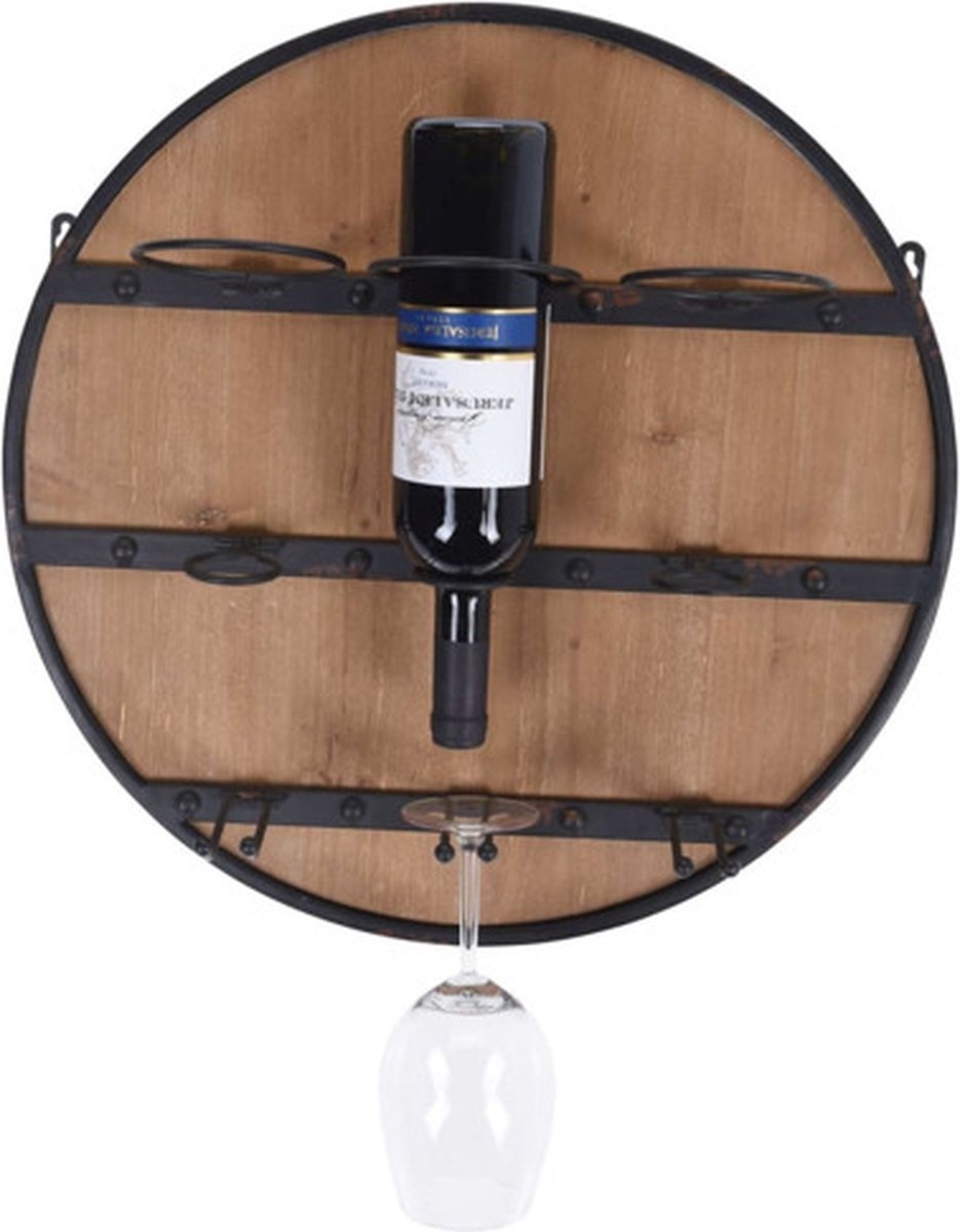 8719987374913 - Weinregal für 3 Flaschen 50 cm