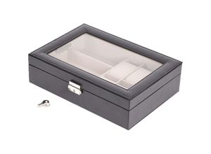 8719987730108 - Uhrenbox Für 6 Uhren und 3 Gläser - 8 cm x 30 cm x 206 cm