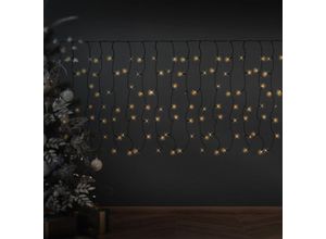 8719987746758 - Ecd Germany - led Lichtervorhang 3m mit 400 LEDs Warmweiß Flashing-Effekt (einzelne blinkende led) Eiszapfen Lichterkette led Lichterkettenvorhang