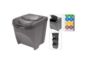 8719987806230 - - E3 77164 Sistema De 3 Cubos X25 l Reciclaje Apilables