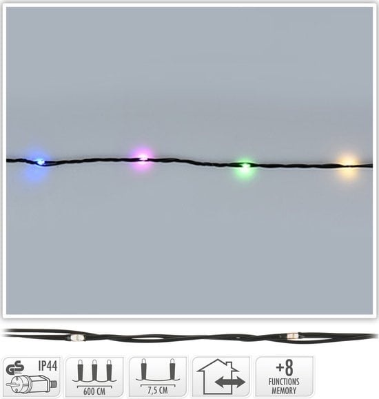 8719987989544 - LED-Beleuchtung 80led multicolor