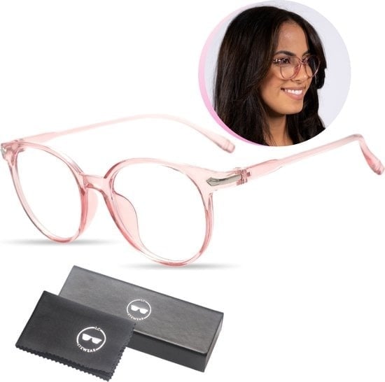 8719992764754 - LC Eyewear Computerbrille - Blaulichtbrille - Displaybrille - Unisex - Transparent Pink