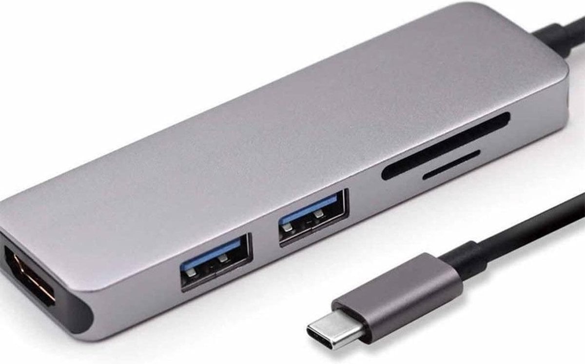 8719992803439 - 5-in-1 USB-C-Hub - USB-C - USB 30 - SD und MIcro SD