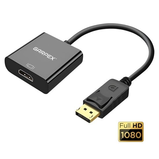 8719992803651 - GarpexÂ® DisplayPort zu HDMI Adapter - DP zu HDMI - Full HD 1080p Konverter