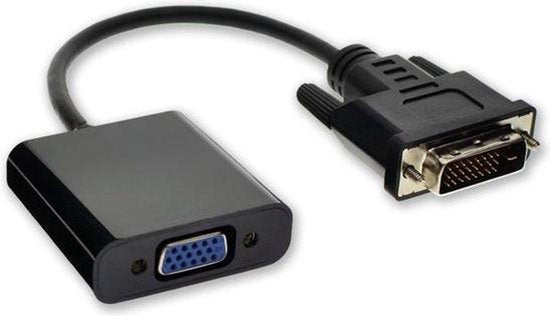 8719992803972 - GarpexÂ® DVI zu VGA Adapter - DVI-D zu VGA Anschluss - Dual Link - 1080p Full HD - für Computer Monitor TV