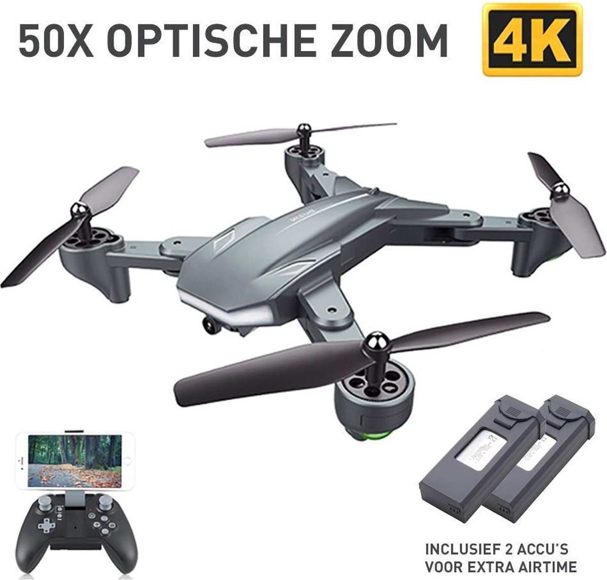 8719992805808 - Visuo Battleshark von Exilien - Wifi Drohne mit 4K HD Kamera