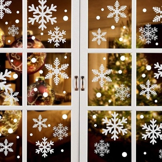 8719992944200 - Giftmas - Fensteraufkleber - Weihnachten - Fensterdekoration zu Weihnachten - Weihnachtsaufkleber - Fensteraufkleber Kinder - Weihnachtsdekoration für Innenräume - Weihnachtsdekoration - 45 Stück