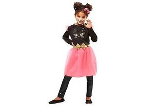 8720059049806 - Kinderkleid Katze pink schwarz