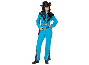 8720059068630 - buttinette Kostüm Cowgirl für Damen blau schwarz