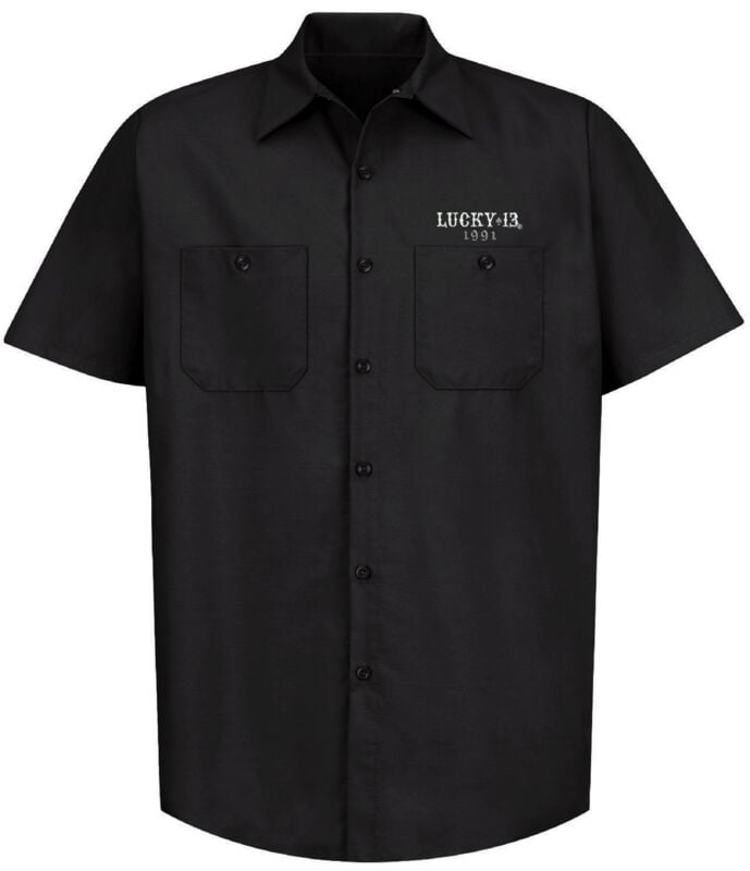 8720088649862 - L13 The Miss Trust Work Shirt Kurzarmhemd schwarz in S 8720088649862 - L13 The Miss Trust Work Shirt Kurzarmhemd schwarz in S