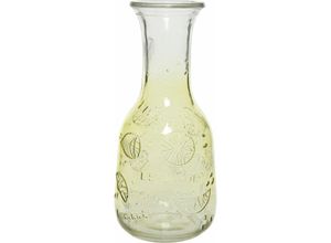 8720093840681 - Karaffe Glas zartgelb Deko-Accessoires - Kaemingk