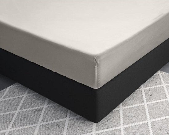 8720105609633 - Satin - Spannbetttuch - 160 x 200 - Creme