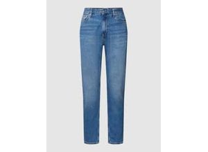 8720107669284 - - Gerade geschnittene Dad-Jeans in verwaschenem Mittelblau