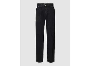 8720108053402 - - Workwear - Gerade geschnittene Jeans im 90er-Stil in Schwarz