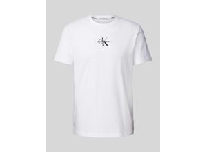 8720108058674 - - Normal geschnittenes T-Shirt in Weiß mit Monogramm-Logo