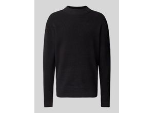 8720108517447 - Relaxed Fit Strickpullover mit Label-Patch 8720108517447 - Relaxed Fit Strickpullover mit Label-Patch