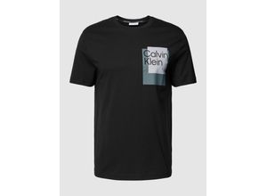 8720109017762 - T-Shirt mit Label-Print Modell OVERLAY BOX