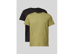 8720109343601 - T-Shirt mit Label-Schriftzug im 2er-Pack 8720109343601 - T-Shirt mit Label-Schriftzug im 2er-Pack