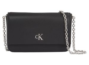 8720109595277 - Handytasche CALVIN KLEIN JEANS MINIMAL MONOGRAM W PH CB19 T Gr B H T 19 cm x 12 cm x 5 cm schwarz (black) Damen Taschen Smartphone Case Tasche Handtasche Kettenschultertasche Recyceltes Material