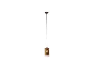 8720143023804 - Hängelampe Ventotto schwarz gold Ø 15 cm Glas