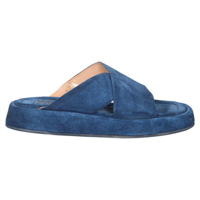 8720152006904 - - D100 Wildlederpantoffel - Größe 37 - Blau Jeans