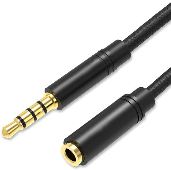 8720165149872 - - Audio-Verlängerungskabel - 3 Meter - Buchse zu Stecker - Aux   35 mm - Mini Jack Headset Stereo Kabel - Verlängerungskabel