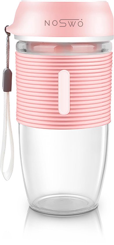 8720165578344 - Blender To Go - Tragbarer Mixer - Tragbarer Mixer - Mini-Mixer für unterwegs - Smoothie Maker - Kabelloser Mixer - Pink