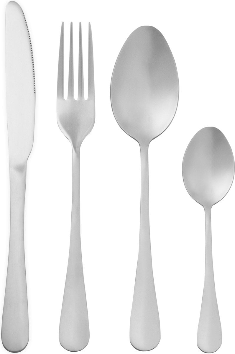 8720167426261 - Dymund® Besteck-Set - 6 Personen Besteck - (24 Teile) - Glänzende Besteck-Sets - Inkl Besteckkasten - Edelstahl - Silber