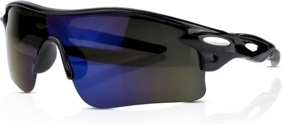 8720167428395 - Radsportbrille - Sportbrille für Radsport Mountainbike Rennrad - Brille - Damen   Herren - Schwarz