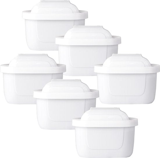 8720167429699 - Saaf Filterpatronen passend für Brita - 6 Stück - Wasserfilter - Filter für ua Maxtra - Weiß