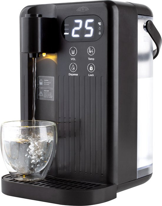 8720167429835 - Heißwasserspender - 3 Liter - 2000W - Heißwasserhahn - 200 350 500 ml - Wasserkocher - Schwarz