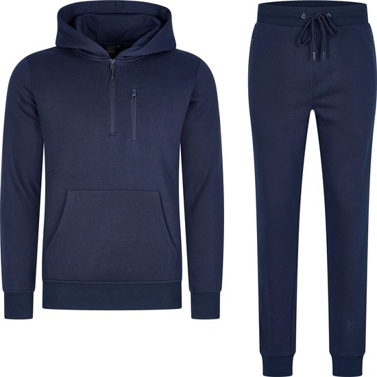 8720168688385 - Trainingsanzug Achilles - Hausanzug - Jogginganzug - Hoodie - Navy - L