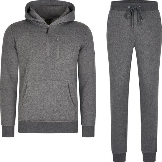 8720168688422 - Trainingsanzug Achilles - Hausanzug - Jogginganzug - Hoodie - Anthrazit - M