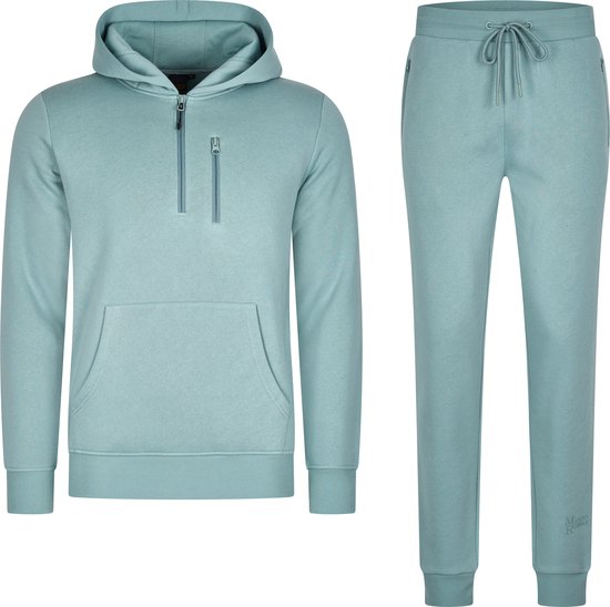 8720168688552 - Trainingsanzug Achilles - Hausanzug - Jogginganzug - Hoodie - Steinblau - XXL