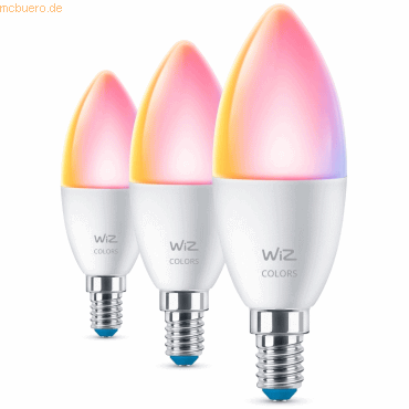 8720169075672 - LED-Lampe Candle 49W E14 Color & Tunable White Wi-Fi 3-pack E14