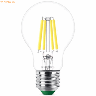 8720169187573 - Ultra Efficient led Filament Lampe ersetzt 40W E27 Birne - A60 23W 485lm 4000K Einerpack - transparent - Philips