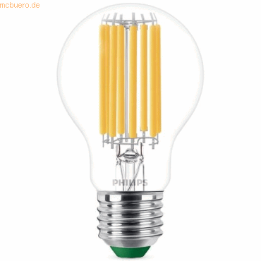 8720169187979 - Ultra Efficient led Filament Lampe ersetzt 100W E27 Birne - A60 73W 1535lm 2700K Einerpack - transparent - Philips