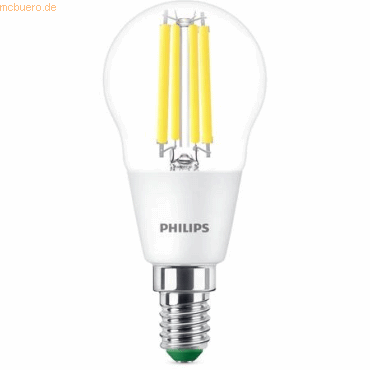 8720169188235 - Ultra Efficient led Filament Lampe ersetzt 40W E14 Tropfen - P45 23W 485lm 4000K Einerpack - transparent - Philips