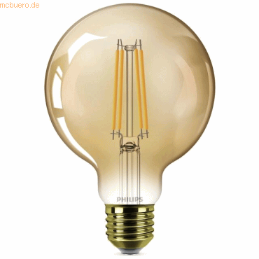 8720169191372 - Vintage led Filament Lampe ersetzt 25W E27 Globe - G93 31W 250lm 1800K Einerpack - yellow - Philips