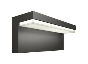 8720169257252 - LED Wandleuchte Bustan in Anthrazit und Weiß 38W 800lm - black