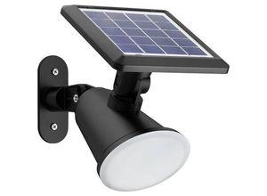 8720169265523 - Lighting Jivix 8720169265523 Solar-Außenwandleuchte 14 W Warmweiß Schwarz