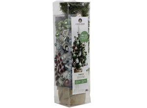 8720194477847 - Mini Tannenbaum Imperial 75 cm grün bunt künstlicher Tannenbaum - Kaemingk