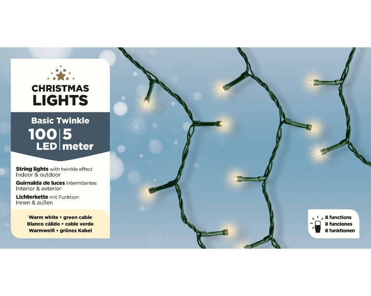 8720194627334 - Weihnachtslichter Weihnachtslichter - 5M - 100 LED